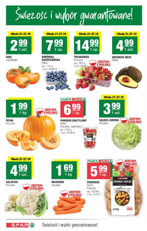 SPAR - gazetka promocyjna Gazetka od środy 21.10 do soboty 31.10 - strona 2