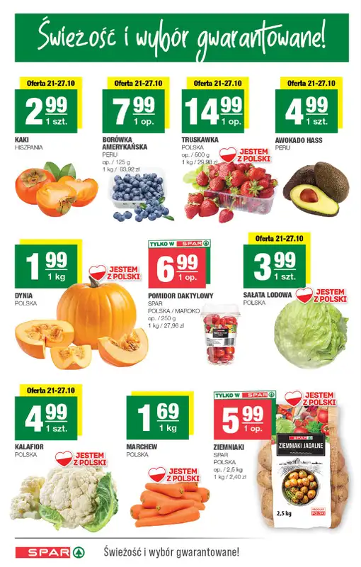 SPAR - gazetka promocyjna Gazetka od środy 21.10 do soboty 31.10 - strona 2