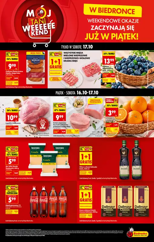 Biedronka - gazetka promocyjna Weekendowe okazje zaczynają się w piątek  