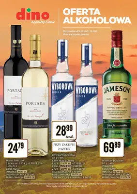 Dino - gazetka promocyjna Oferta alkoholowa od piątku 16.10 do soboty 17.10