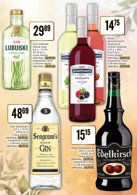 Dino - gazetka promocyjna Oferta alkoholowa od piątku 16.10 do soboty 17.10 - strona 4