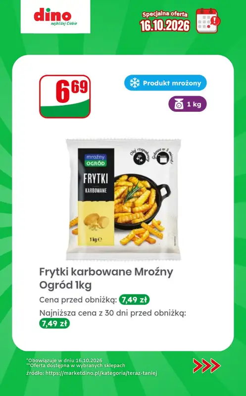 Dino - gazetka promocyjna Specjalna oferta na 16.10.2026 - promocje spoza gazetki od piątku 16.10 do piątku 16.10 - strona 8