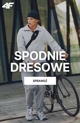 4F - gazetka promocyjna Spodnie dresowe męskie od soboty 17.10 
