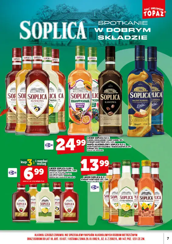 TOPAZ - gazetka promocyjna Ulotka alkoholowa od piątku 16.10 do soboty 31.10 - strona 9
