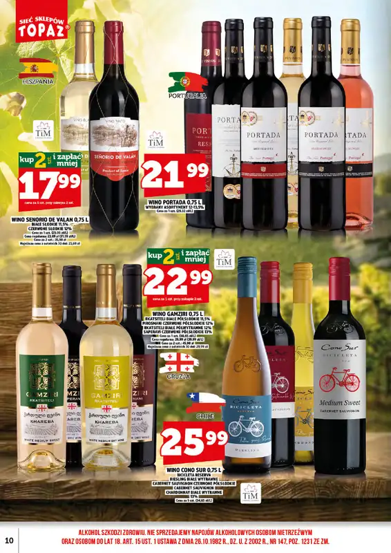 TOPAZ - gazetka promocyjna Ulotka alkoholowa od piątku 16.10 do soboty 31.10 - strona 12
