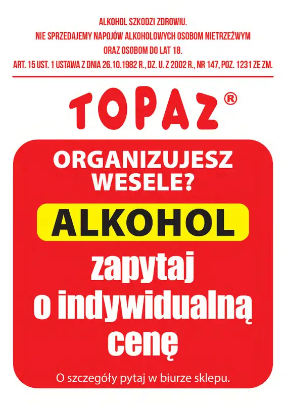 TOPAZ - gazetka promocyjna Ulotka alkoholowa od piątku 16.10 do soboty 31.10 - strona 2