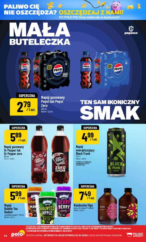 POLOmarket - gazetka promocyjna Gazetka od środy 14.10 do wtorku 20.10 - strona 54