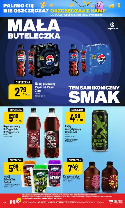 POLOmarket - gazetka promocyjna Gazetka od środy 14.10 do wtorku 20.10 - strona 54
