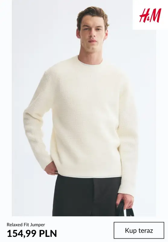 H&M - gazetka promocyjna Dzianinowe hity - kolekcja męska od soboty 17.10  - strona 8