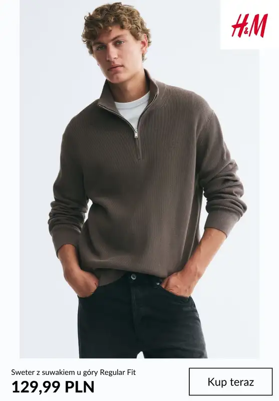 H&M - gazetka promocyjna Dzianinowe hity - kolekcja męska od soboty 17.10  - strona 2