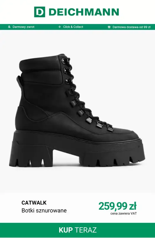 Deichmann - gazetka promocyjna -20% na nieprzecenione buty przy zakupach pow. 249 zł od soboty 17.10 do środy 21.10 - strona 4