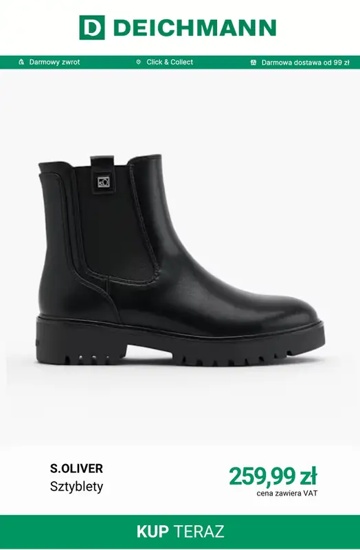 Deichmann - gazetka promocyjna -20% na nieprzecenione buty przy zakupach pow. 249 zł od soboty 17.10 do środy 21.10 - strona 7