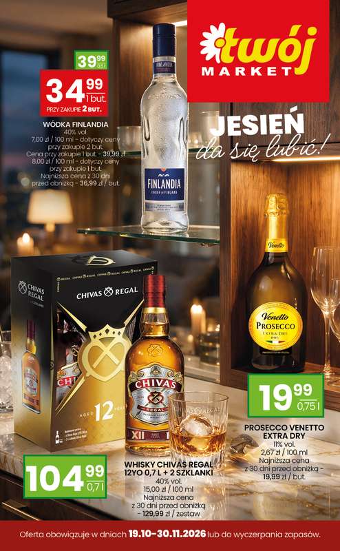Twój Market - gazetka promocyjna Katalog Alkoholowy od poniedziałku 19.10 do poniedziałku 30.11
