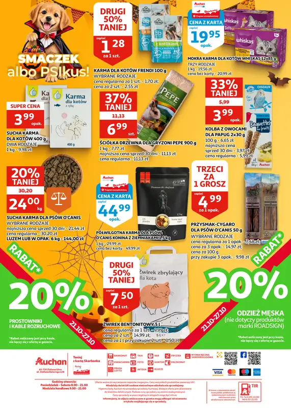 Auchan - gazetka promocyjna Gazetka Zielona Góra I Wywołujemy strasznie dobre okazje od środy 21.10 do wtorku 03.11 - strona 30