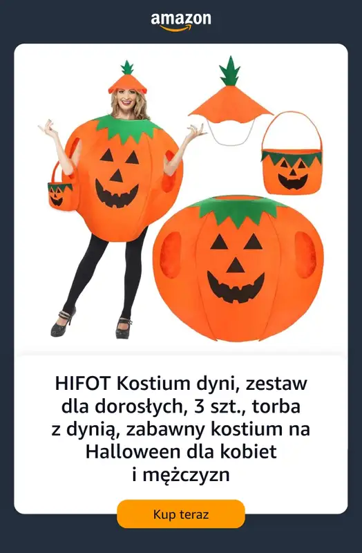 Amazon - gazetka promocyjna Kostiumy Halloweenowe do 100 zł od soboty 17.10  - strona 8