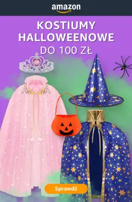 Amazon - gazetka promocyjna Kostiumy Halloweenowe do 100 zł od soboty 17.10 