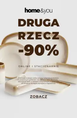 home&you - gazetka promocyjna Druga rzecz -90% od piątku 16.10 do wtorku 20.10