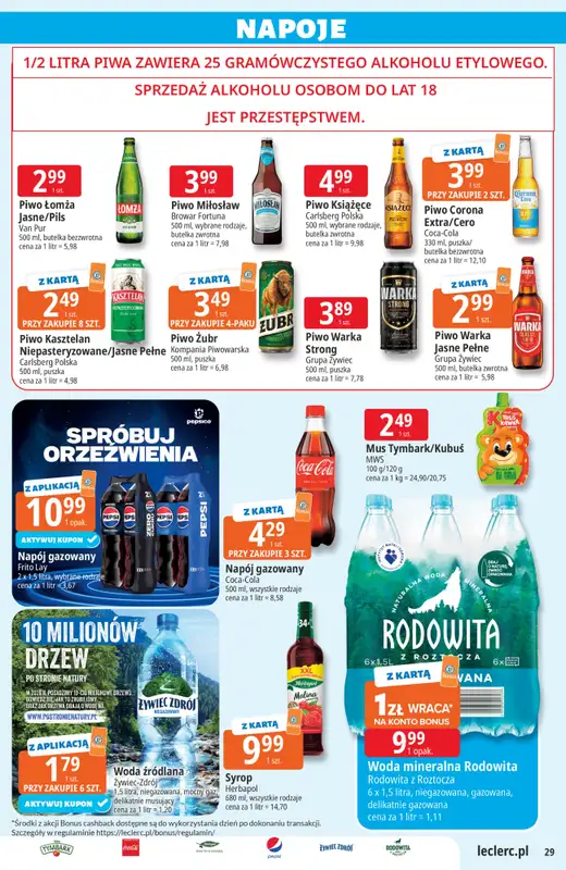 Leclerc - gazetka promocyjna Oferta E.Leclerc od wtorku 20.10 do soboty 31.10 - strona 29