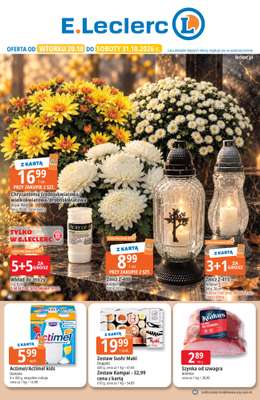 Leclerc - gazetka promocyjna Oferta E.Leclerc od wtorku 20.10 do soboty 31.10