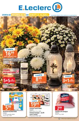 Leclerc - gazetka promocyjna Oferta E.Leclerc od wtorku 20.10 do soboty 31.10