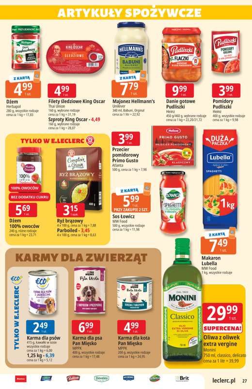Leclerc - gazetka promocyjna Oferta E.Leclerc od wtorku 20.10 do soboty 31.10 - strona 27