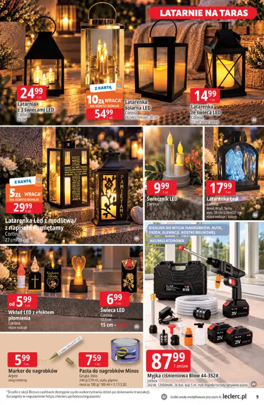 Leclerc - gazetka promocyjna Oferta E.Leclerc od wtorku 20.10 do soboty 31.10 - strona 9