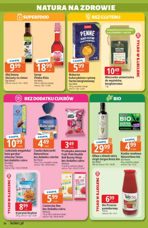 Leclerc - gazetka promocyjna Oferta E.Leclerc od wtorku 20.10 do soboty 31.10 - strona 36