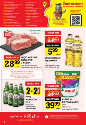 Gram Market - gazetka promocyjna Gazetka od środy 21.10 do wtorku 27.10 - strona 2