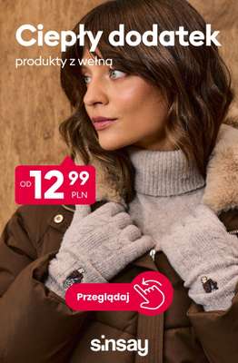 Sinsay - gazetka promocyjna Ciepły dodatek - produkty z WEŁNĄ! od piątku 16.10 do czwartku 22.10