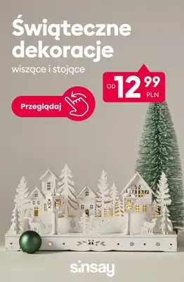 Sinsay - gazetka promocyjna Świąteczne dekoracje - już od 12,99 PLN od soboty 17.10 do piątku 23.10