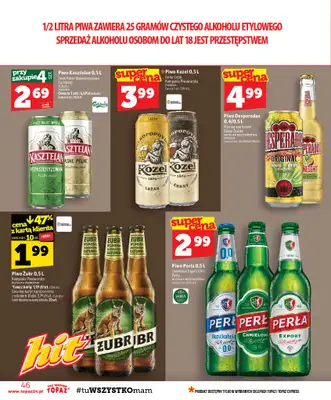 TOPAZ - gazetka promocyjna Gazetka od czwartku 22.10 do środy 28.10 - strona 46