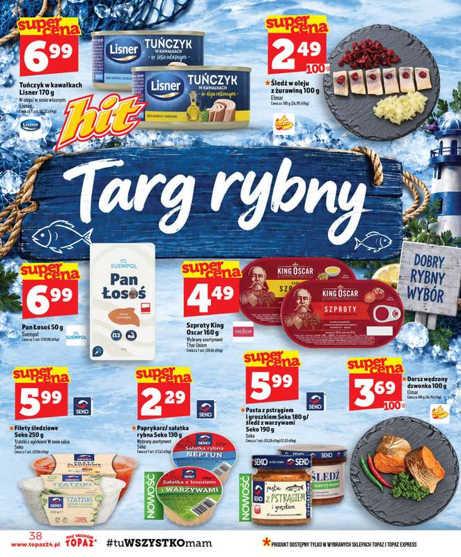 TOPAZ - gazetka promocyjna Gazetka od czwartku 22.10 do środy 28.10 - strona 38