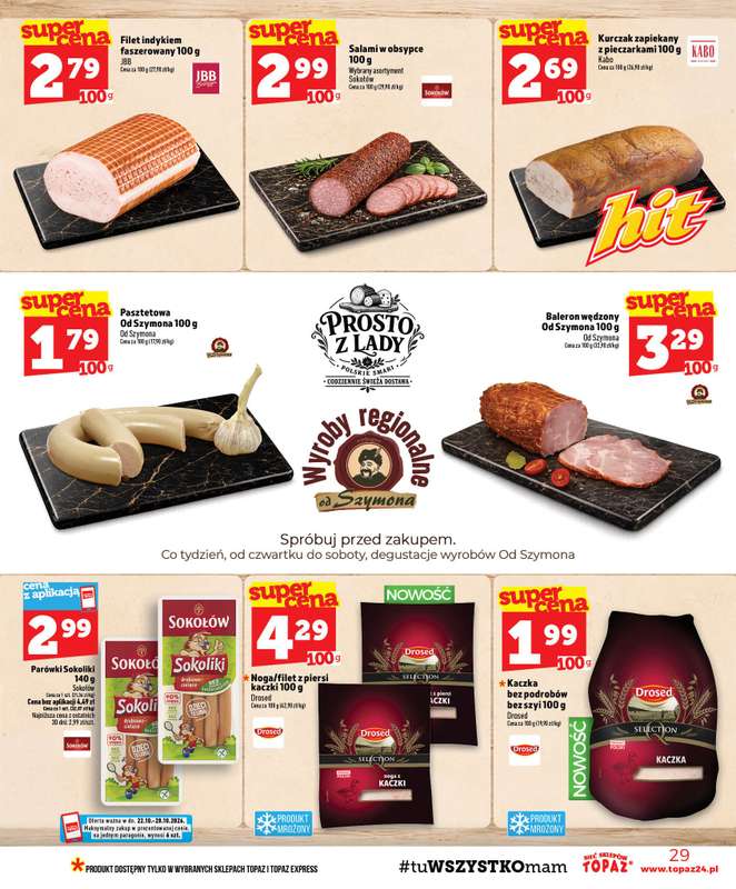 TOPAZ - gazetka promocyjna Gazetka od czwartku 22.10 do środy 28.10 - strona 29