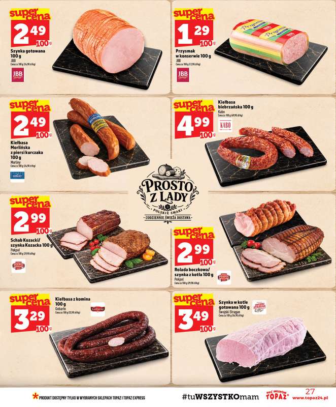 TOPAZ - gazetka promocyjna Gazetka od czwartku 22.10 do środy 28.10 - strona 27