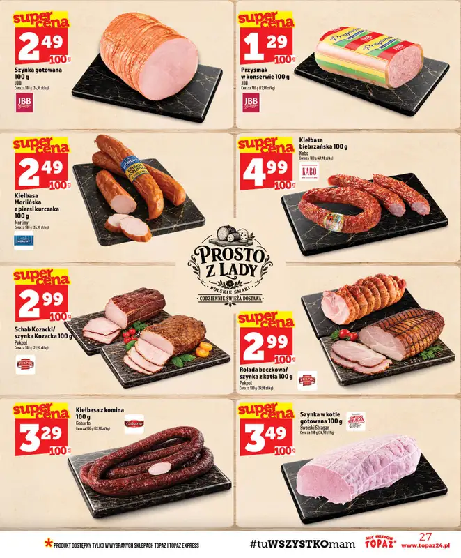TOPAZ - gazetka promocyjna Gazetka od czwartku 22.10 do środy 28.10 - strona 27