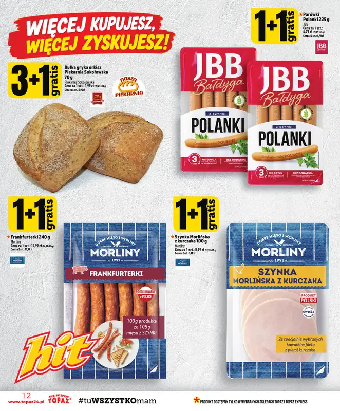 TOPAZ - gazetka promocyjna Gazetka od czwartku 22.10 do środy 28.10 - strona 12