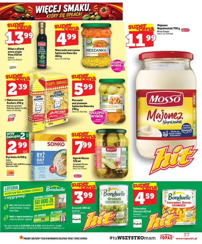 TOPAZ - gazetka promocyjna Gazetka od czwartku 22.10 do środy 28.10 - strona 37