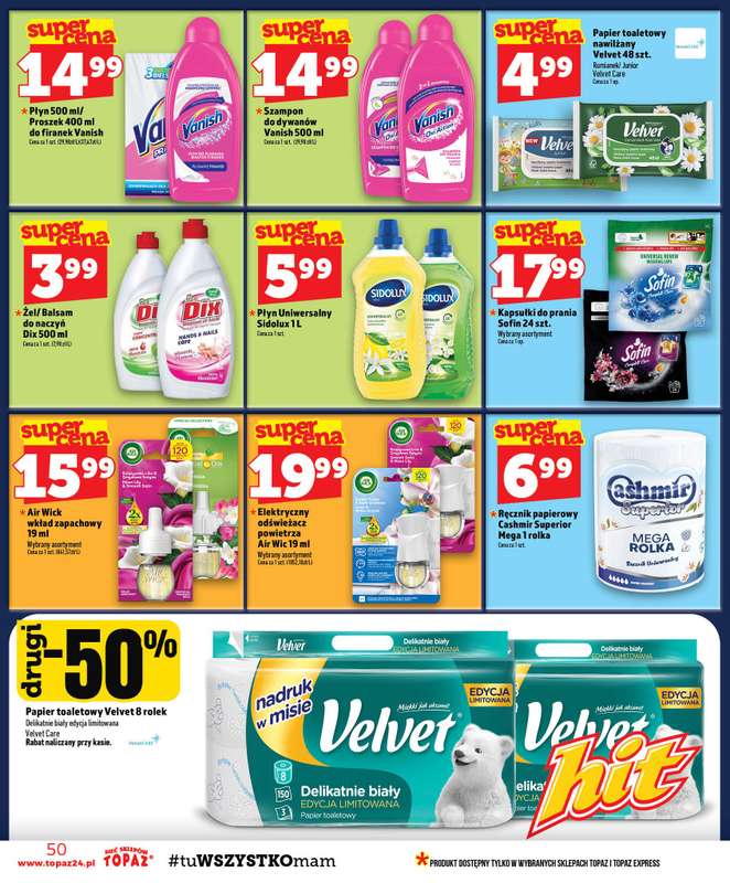 TOPAZ - gazetka promocyjna Gazetka od czwartku 22.10 do środy 28.10 - strona 50