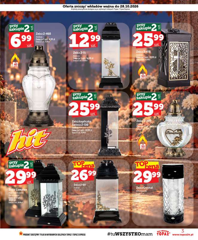 TOPAZ - gazetka promocyjna Gazetka od czwartku 22.10 do środy 28.10 - strona 3