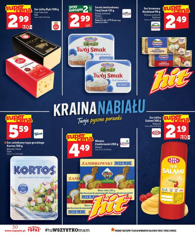 TOPAZ - gazetka promocyjna Gazetka od czwartku 22.10 do środy 28.10 - strona 30