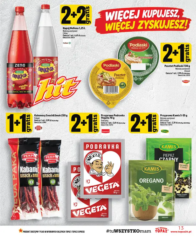 TOPAZ - gazetka promocyjna Gazetka od czwartku 22.10 do środy 28.10 - strona 13