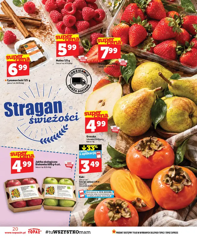 TOPAZ - gazetka promocyjna Gazetka od czwartku 22.10 do środy 28.10 - strona 20