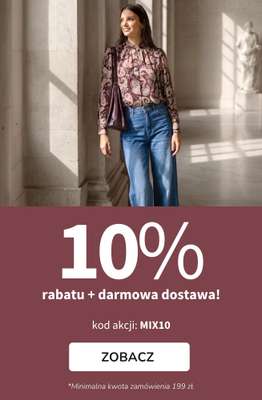 bonprix - gazetka promocyjna 10% rabatu + darmowa dostawa z KODEM! od piątku 16.10 do piątku 16.10