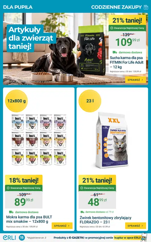 ERLI - gazetka promocyjna Gazetka od poniedziałku 19.10 do niedzieli 25.10 - strona 15