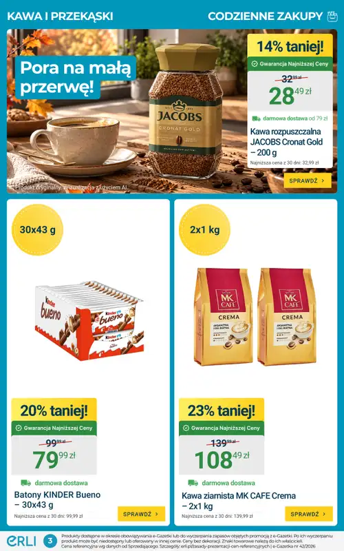 ERLI - gazetka promocyjna Gazetka od poniedziałku 19.10 do niedzieli 25.10 - strona 3