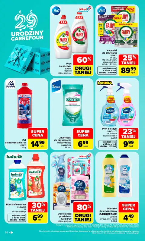Carrefour - gazetka promocyjna Gazetka Carrefour W SUMIE najlepszy od poniedziałku od poniedziałku 19.10 do soboty 24.10 - strona 56