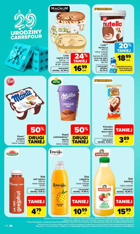 Carrefour - gazetka promocyjna Gazetka Carrefour W SUMIE najlepszy od poniedziałku od poniedziałku 19.10 do soboty 24.10 - strona 24