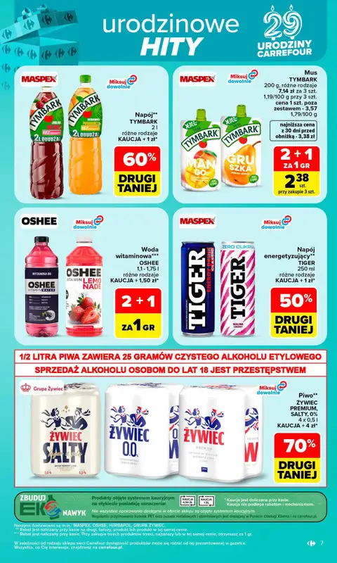 Carrefour - gazetka promocyjna Gazetka Carrefour W SUMIE najlepszy od poniedziałku od poniedziałku 19.10 do soboty 24.10 - strona 7
