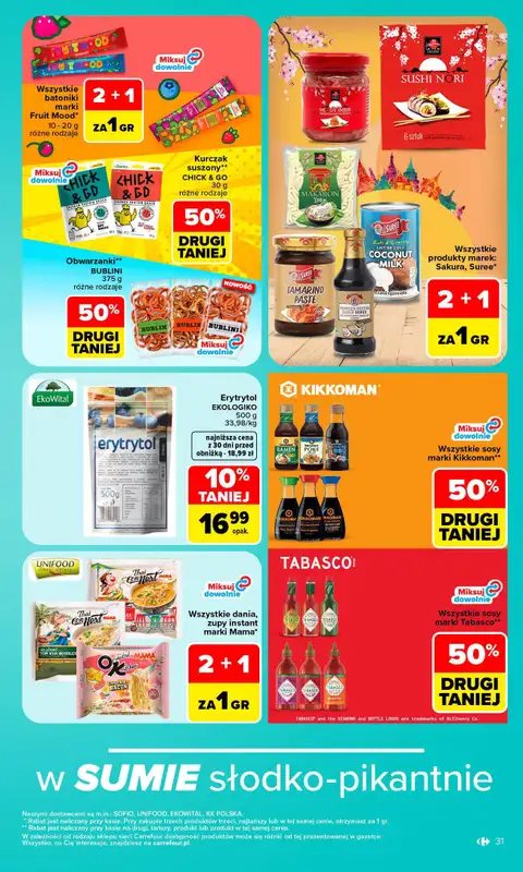 Carrefour - gazetka promocyjna Gazetka Carrefour W SUMIE najlepszy od poniedziałku od poniedziałku 19.10 do soboty 24.10 - strona 31