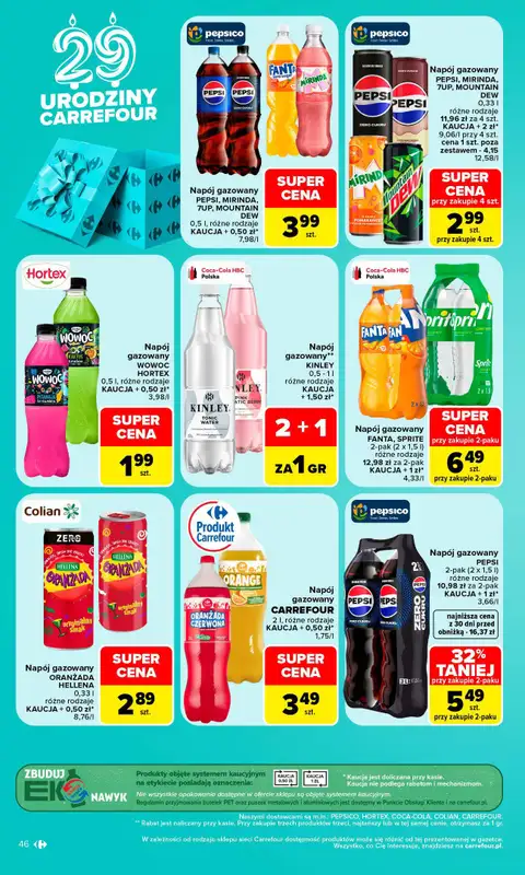 Carrefour - gazetka promocyjna Gazetka Carrefour W SUMIE najlepszy od poniedziałku od poniedziałku 19.10 do soboty 24.10 - strona 46
